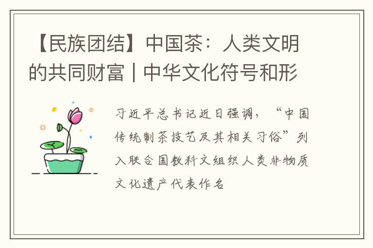 【民族团结】中国茶：人类文明的共同财富 | 中华文化符号和形象