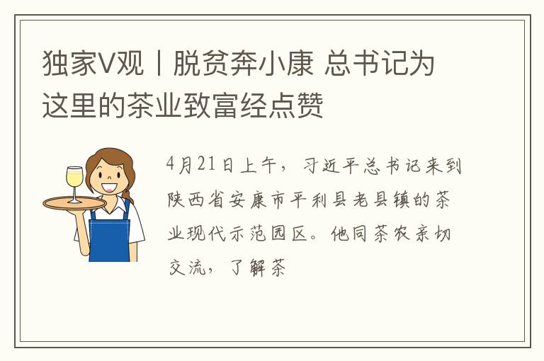 独家V观丨脱贫奔小康 总书记为这里的茶业致富经点赞